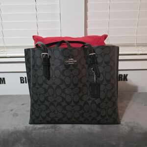 Coach Black Signature Tote
